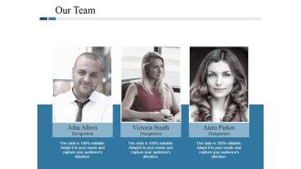 Our Team Ppt PowerPoint Presentation Model Portfolio