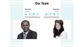 Our Team Ppt PowerPoint Presentation Show Design Templates