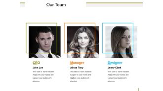 Our Team Ppt PowerPoint Presentation Styles Example