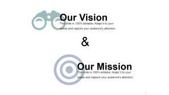 Our Vision And Our Mission Ppt PowerPoint Presentation Show Example