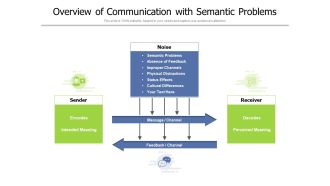 Overview Of Communication With Semantic Problems Ppt PowerPoint Presentation Outline Portfolio PDF