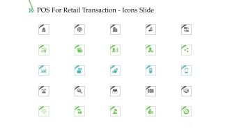 POS For Retail Transaction Icons Slide Introduction PDF