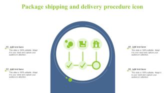 Package Shipping And Delivery Procedure Icon Graphics PDF