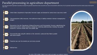 Parallel Processing In Agriculture Department Ppt PowerPoint Presentation File Infographics PDF