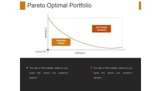Pareto Optimal Portfolio Ppt PowerPoint Presentation File Infographics