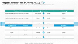Partner Engagement Planning Procedure Project Description And Overview Inspiration PDF