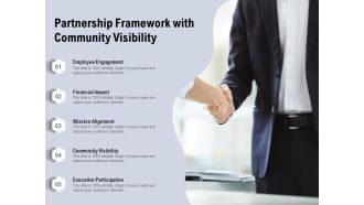 Partnership Framework With Community Visibility Ppt PowerPoint Presentation Icon Display PDF