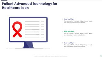 Patient Advanced Technology For Healthcare Icon Clipart PDF