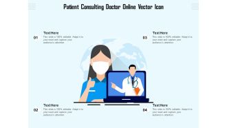 Patient Consulting Doctor Online Vector Icon Ppt PowerPoint Presentation Icon Styles PDF