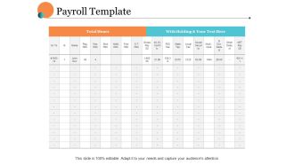 Payroll Template Ppt PowerPoint Presentation Model Ideas