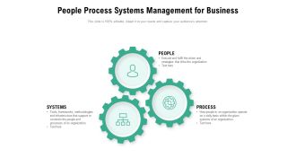 People Process Systems Management For Business Ppt PowerPoint Presentation Summary Demonstration PDF