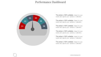 Performance Dashboard Ppt PowerPoint Presentation Template