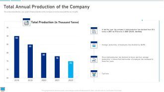Performance Training Action Plan And Extensive Strategies Total Annual Production Of The Company Introduction PDF