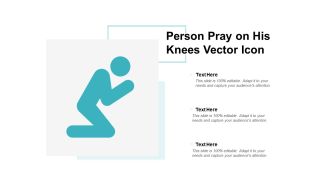 Person Pray On His Knees Vector Icon Ppt PowerPoint Presentation File Images