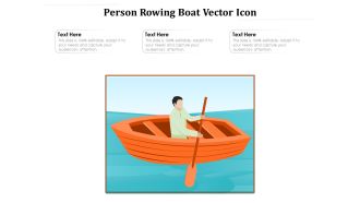 Person Rowing Boat Vector Icon Ppt PowerPoint Presentation File Infographic Template PDF