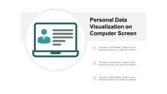 Personal Data Visualization On Computer Screen Ppt Powerpoint Presentation Infographics Vector