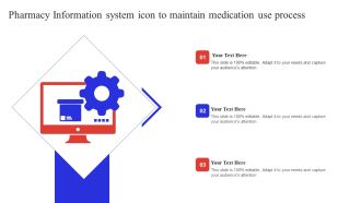 Pharmacy Information System Icon To Maintain Medication Use Process Graphics PDF
