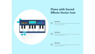 Piano With Sound Effects Vector Icon Ppt PowerPoint Presentation Gallery Example File PDF