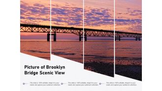 Picture Of Brooklyn Bridge Scenic View Ppt PowerPoint Presentation Gallery Introduction PDF