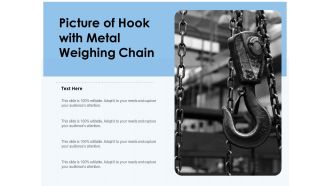 Picture Of Hook With Metal Weighing Chain Ppt PowerPoint Presentation File Slide Download PDF