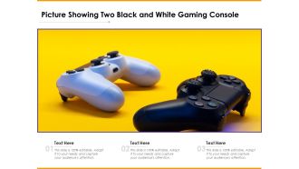 Picture Showing Two Black And White Gaming Console Ppt PowerPoint Presentation File Professional PDF