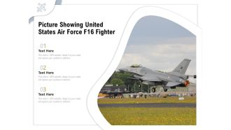 Picture Showing United States Air Force F16 Fighter Ppt PowerPoint Presentation Icon Infographic Template PDF