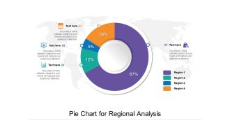 Pie Chart For Regional Analysis Ppt PowerPoint Presentation Gallery Example PDF