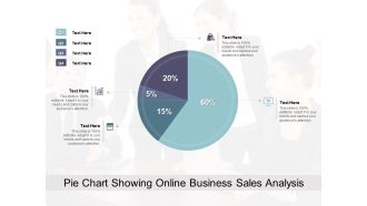 Pie Chart Showing Online Business Sales Analysis Ppt PowerPoint Presentation File Icons PDF