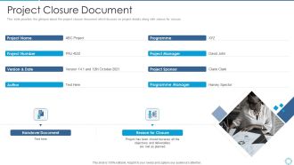 Plan For Project Scoping Management Project Closure Document Guidelines PDF