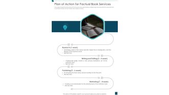 Plan Of Action For Factual Book Services One Pager Sample Example Document