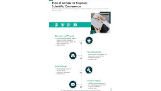Plan Of Action For Proposal Scientific Conference One Pager Sample Example Document