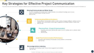 Playbook For Project Administrator Key Strategies For Effective Project Communication Microsoft PDF