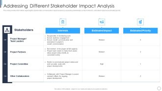 Playbook For Successful Project Management Addressing Different Stakeholder Inspiration PDF
