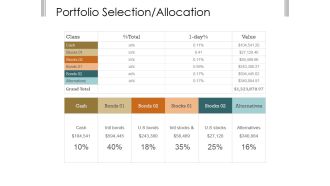 Portfolio Selection Allocation Template 2 Ppt PowerPoint Presentation Example File