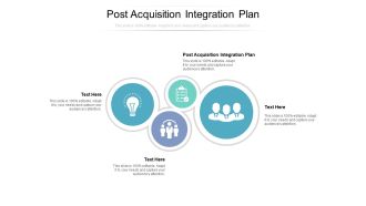 Post Acquisition Integration Plan Ppt PowerPoint Presentation Inspiration Design Templates Cpb
