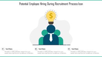 Potential Employee Hiring During Recruitment Process Icon Ppt Outline Graphics PDF