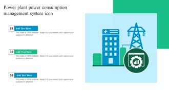 Power Plant Power Consumption Management System Icon Download PDF