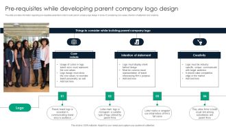 Pre Requisites While Developing Parent Company Logo Design Pictures PDF