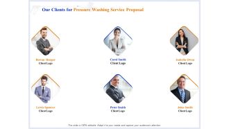 Pressure Cleaning Proposal And Service Agreement Our Clients For Pressure Washing Service Proposal Background PDF