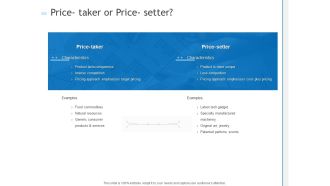 Price Taker Or Price Setter Ppt PowerPoint Presentation Show Ideas PDF