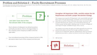 Problem And Solution 2 Faulty Recruitment Processes Background PDF