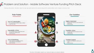 Problem And Solution Mobile Software Venture Funding Pitch Deck Rules PDF