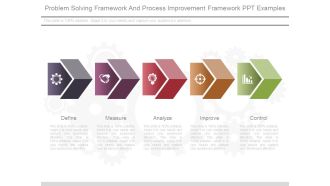 Problem Solving Framework And Process Improvement Framework Ppt Examples