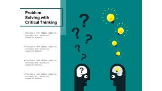 Problem Solving With Critical Thinking Ppt PowerPoint Presentation Infographic Template Outline