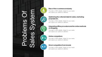 Problems Of Sales System Ppt PowerPoint Presentation Styles Portrait