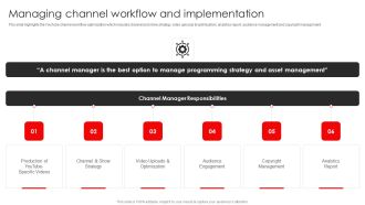 Procedure To Build Youtube Channel And Online Awareness Managing Channel Workflow And Implementation Download PDF