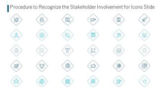 Procedure To Recognize The Stakeholder Involvement For Icons Slide Ppt Portfolio Graphics PDF