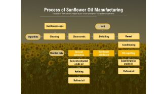 Process Of Sunflower Oil Manufacturing Ppt PowerPoint Presentation Styles Portrait PDF