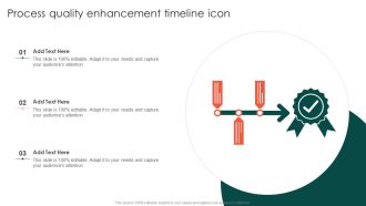 Process Quality Enhancement Timeline Icon Brochure PDF