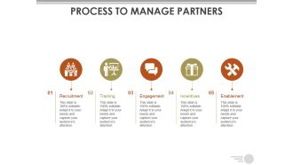 Process To Manage Partners Template Ppt PowerPoint Presentation Layouts Files